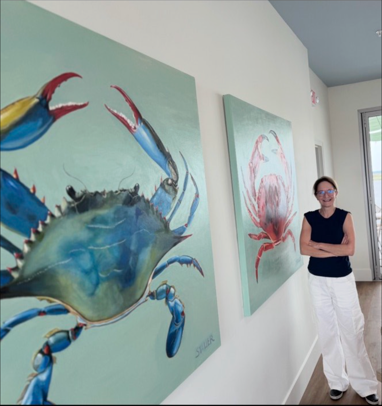 Laurie Staller in her studio